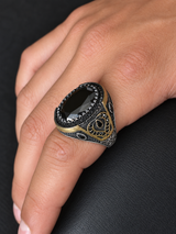 Anillo Sirio - Obsidiana